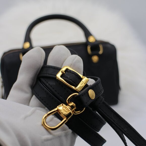 MCM Mini Boston Black Bandoulière - Picture 12 of 16